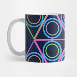 Triangle & Circle Star Texture Mug